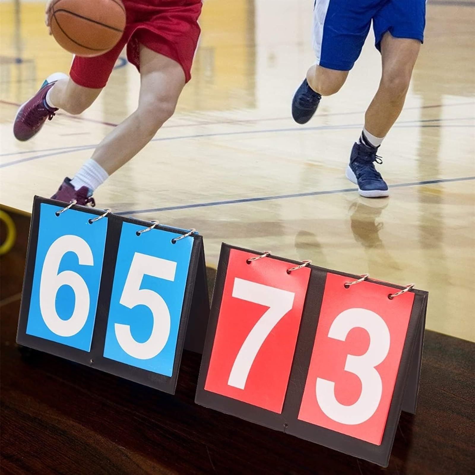 Sports Scoreboard 2pcs Score Board Numbers Portable Flip Digital Scoreboard view 4