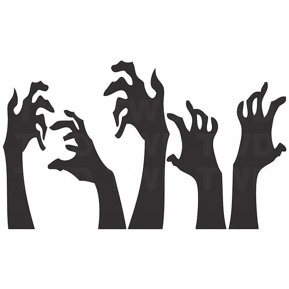 Halloween Wall Sticker Horrible Halloween Ghost Hand Wall Decal Removable — image 1