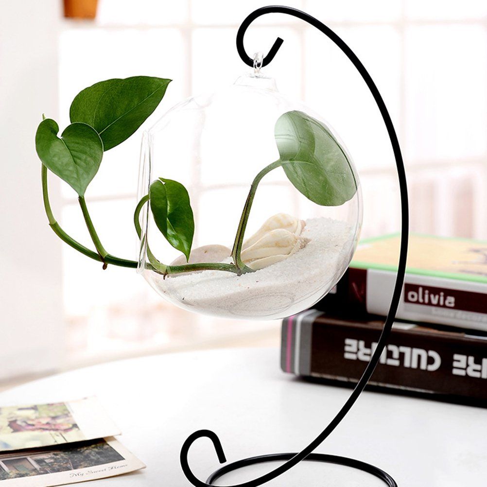 Ornament Display Stand Iron Hanging Stand Rack Holder for Hanging Glass Globe view 2