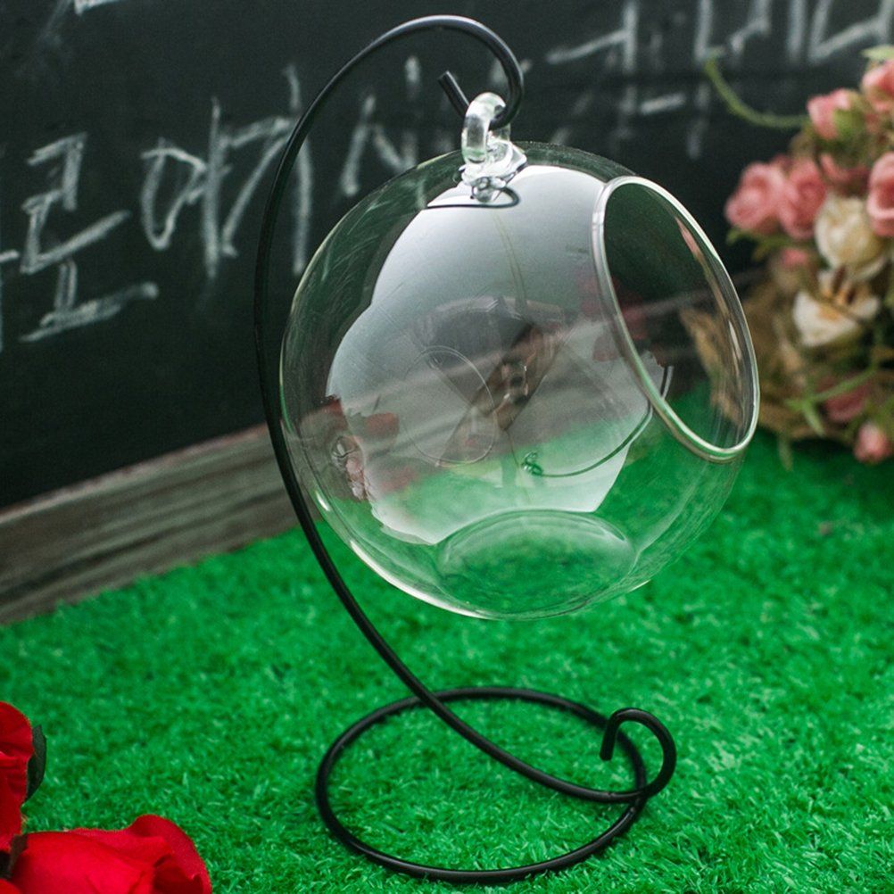 Ornament Display Stand Iron Hanging Stand Rack Holder for Hanging Glass Globe view 5