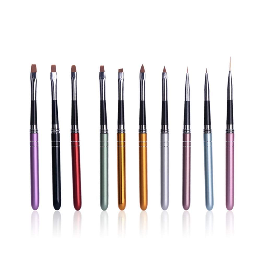 10Pcs Nail polish brush, Brush design for nail, Gel Painting Nail Art Design