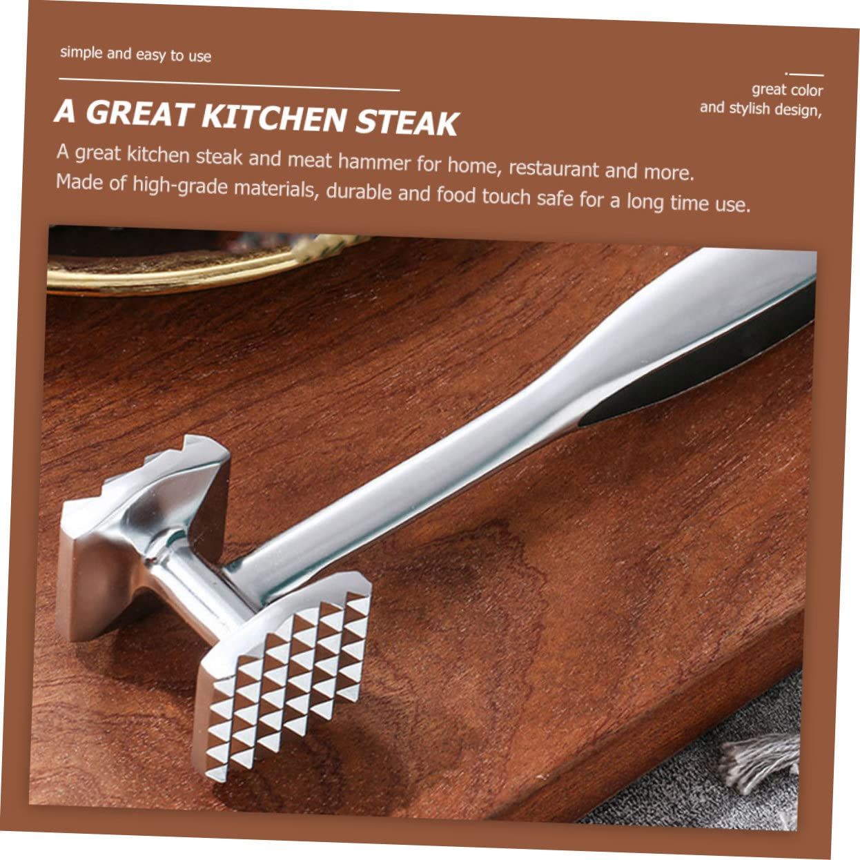 Sided Beef Hammer Kitchen Tool Meat Knocking Hammer Meat Knock Tool Meat view 2