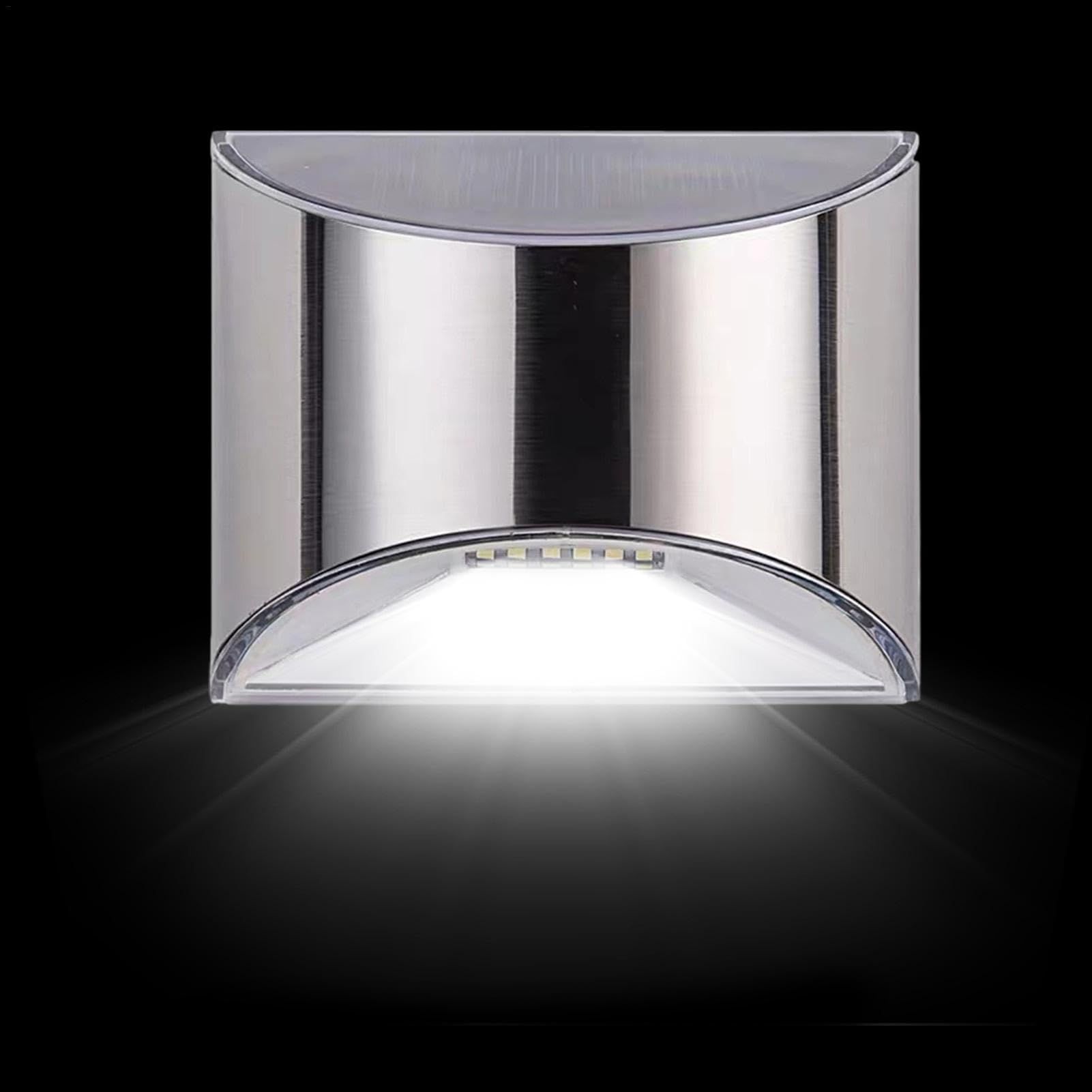 Outdoor Solar Lights Solar Wall Light Balcony Garden Solar Light Stainless view 5