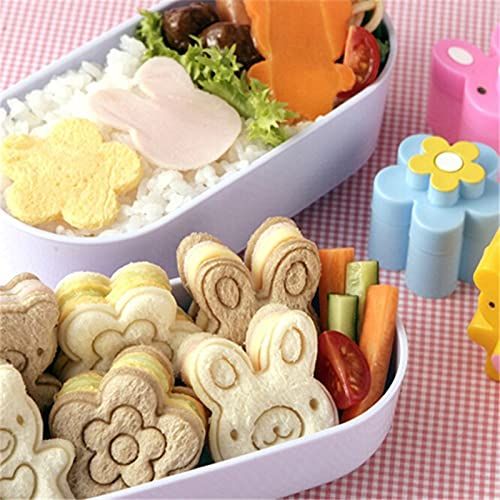 Rice Ball Mold for Kids Onigiri Mold Cartoon Sushi 3D Bear Flower Rabbit Sushi view 2