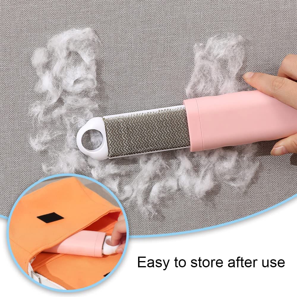 Pet Hair Remover, Portable Dust and Lint Remover with Self-Cleaning Base view 4