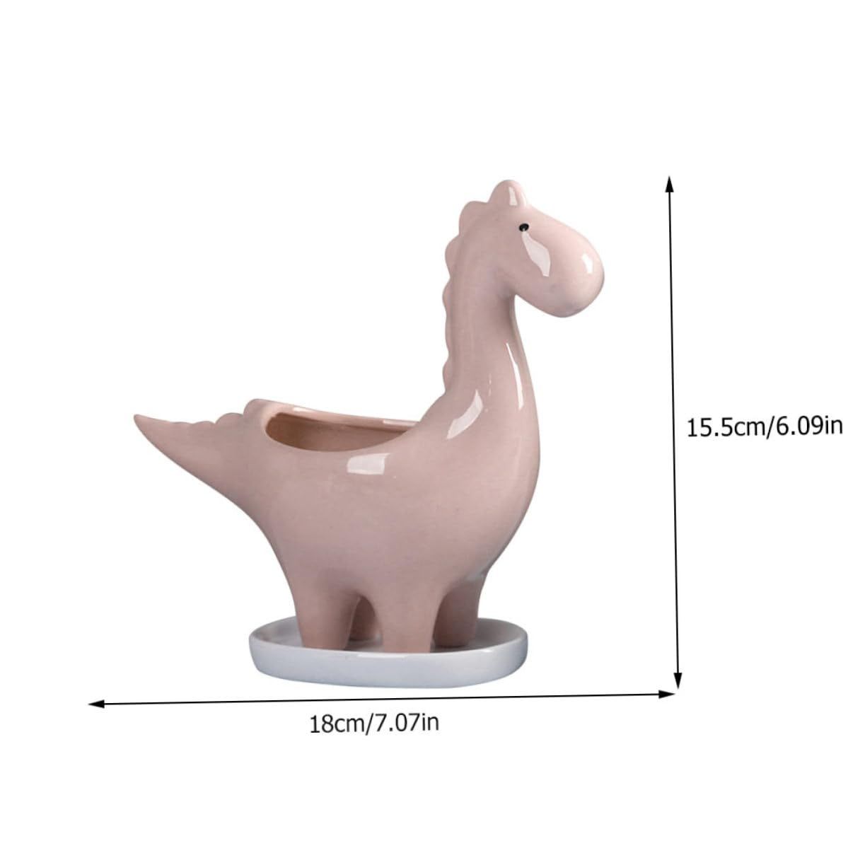 1pc Pot Home Ceramic Decor Dining Table Decor Mini Vase Cactus Bonsai Pot view 2