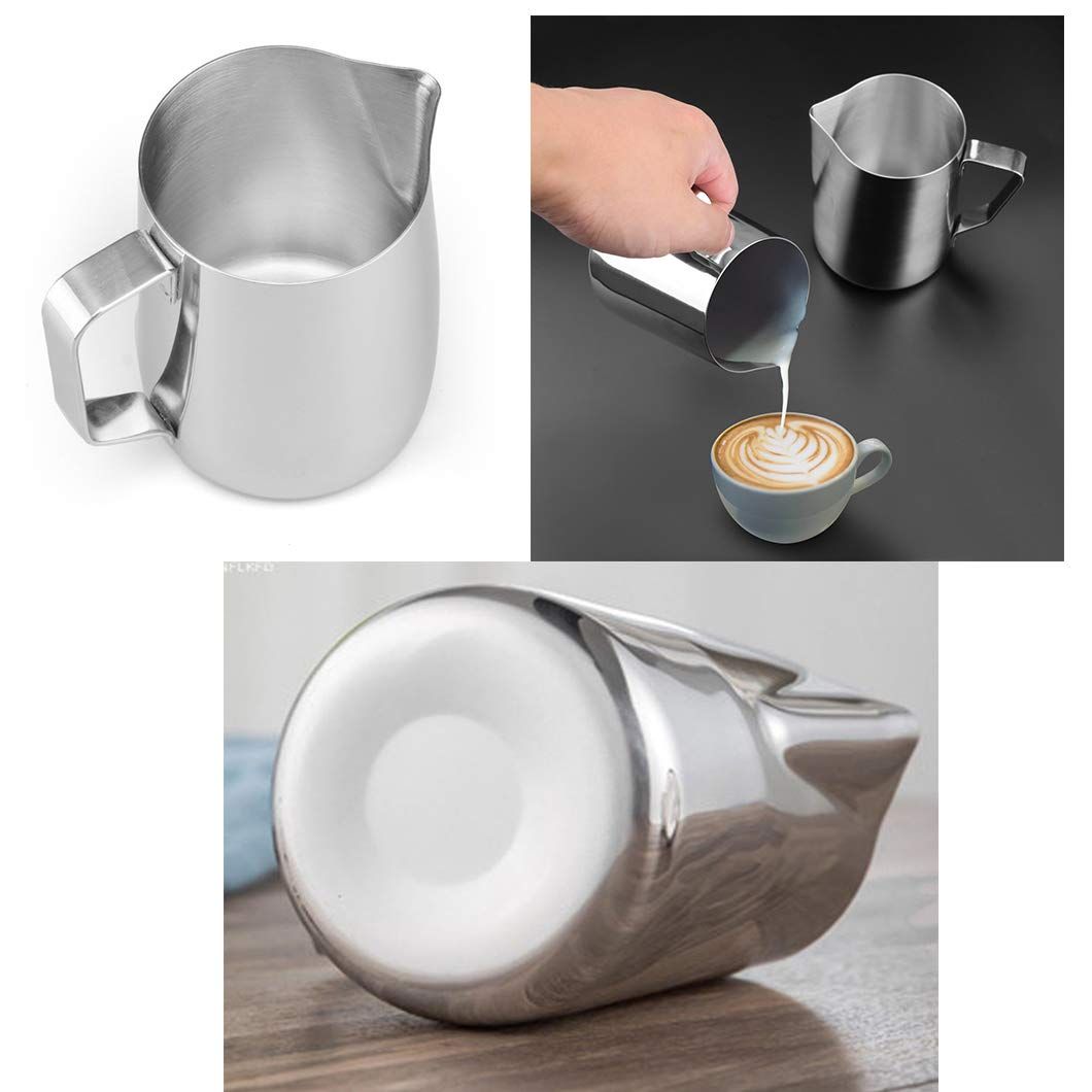 Stainless Steel Milk Pitcher 450 mlFrothing Jug Cup for Espresso Coffee Milk view 3