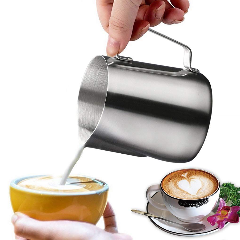 Stainless Steel Milk Pitcher 450 mlFrothing Jug Cup for Espresso Coffee Milk view 5