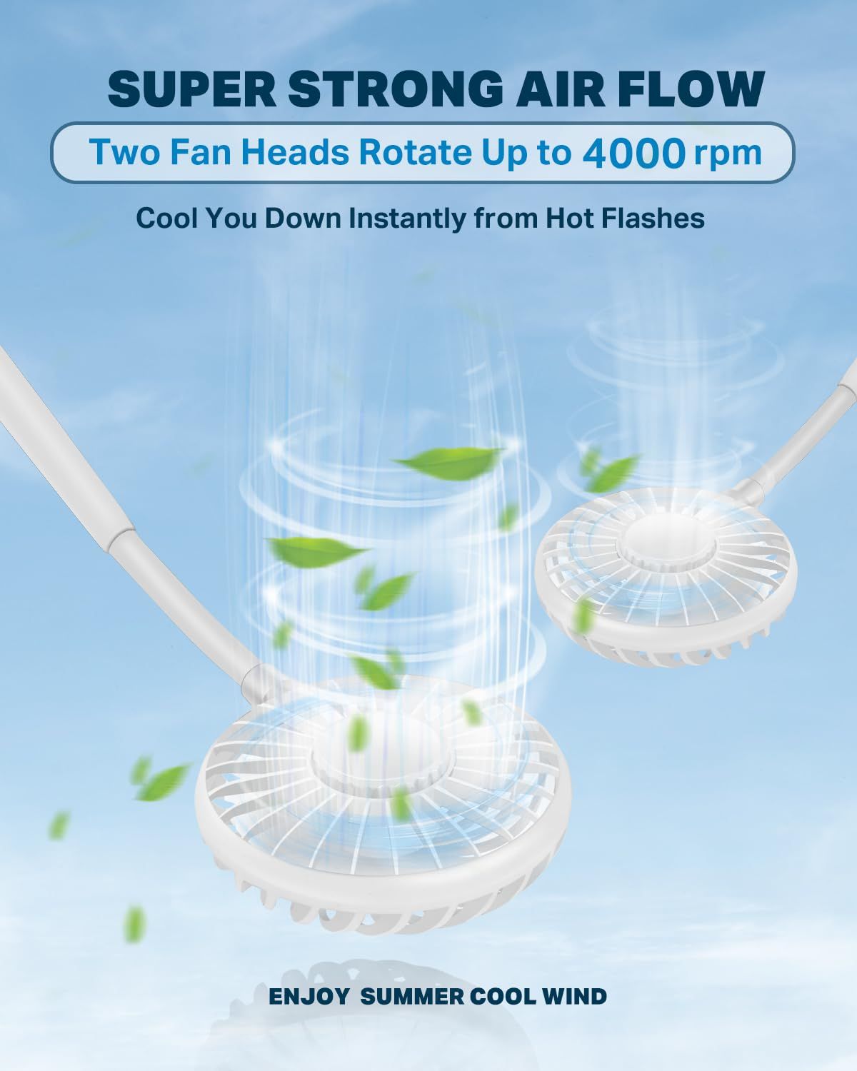 Hand Free Portable Neck Fans For Women view 4
