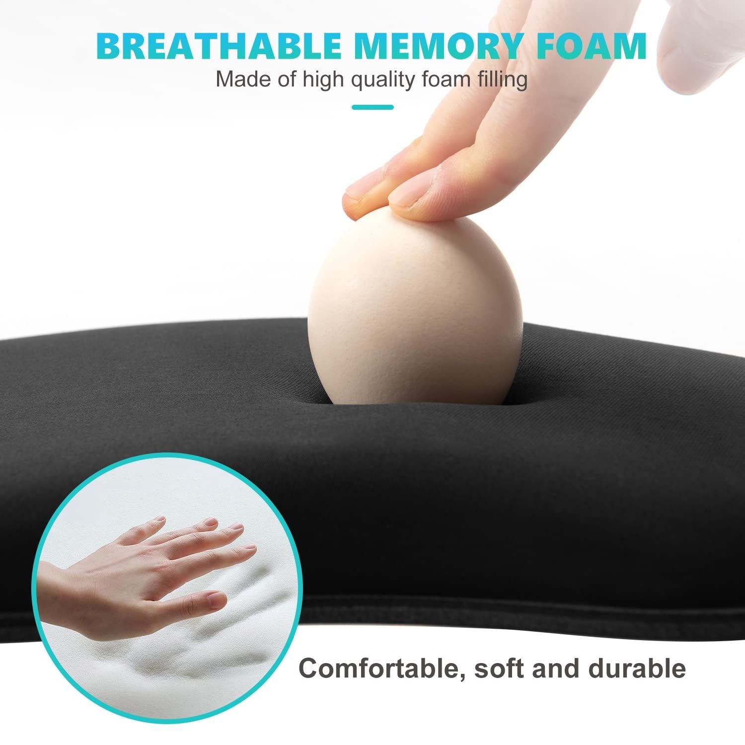 Mouse Pad Wrist Support, Ergonomic Mouse Pad with Wrist Rest, Pain Relief view 4