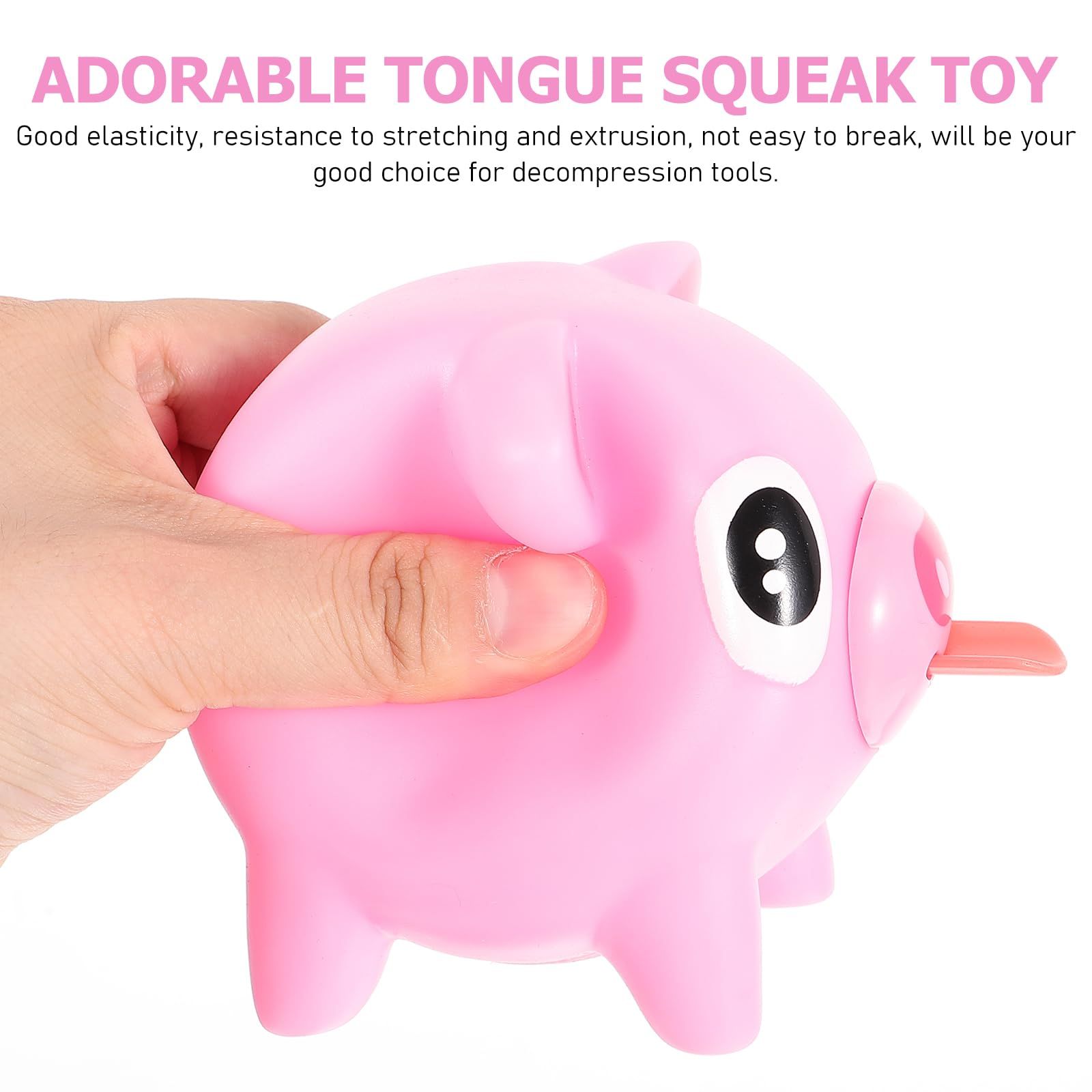 Adorable Screaming Latex Desk Teenagers Toy Play Decompression Animal Toy Pig view 2
