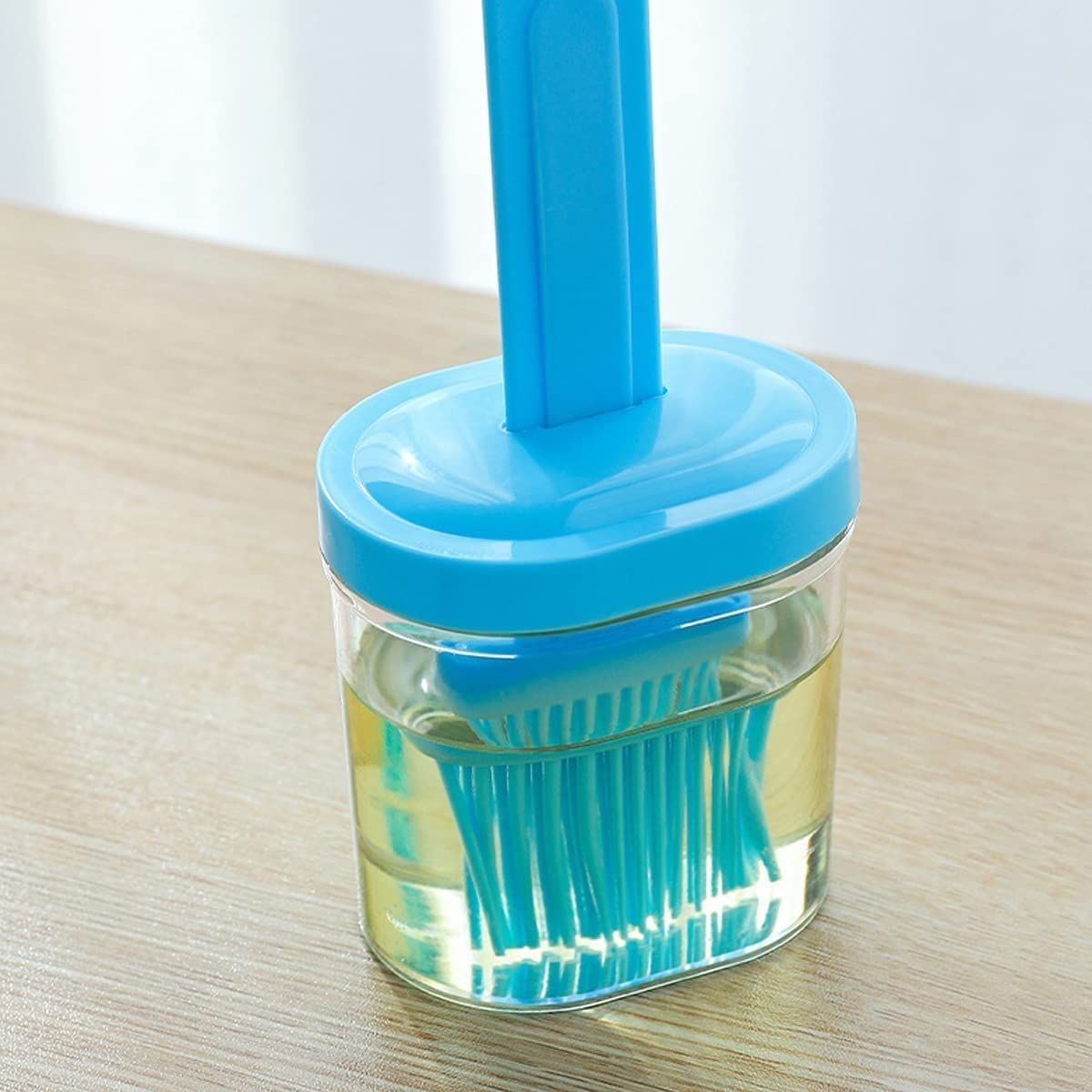 Portable Silicone Oil Bottle with Brush Kitchen Olive Oil Dispenser Bottle view 5