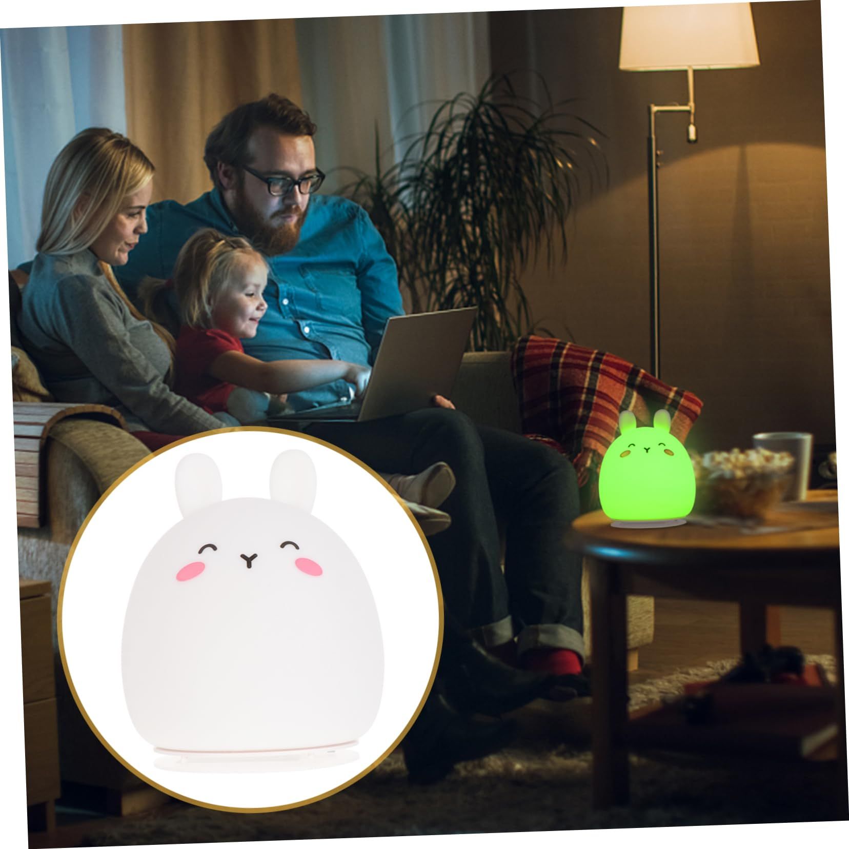 Cute Rabbit Baby Night Light Children's Light view 4