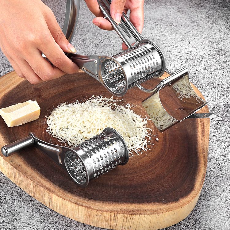 Rotary Cheese Grater Stainless Steel Handheld Rotating Grater Multipurpose view 2