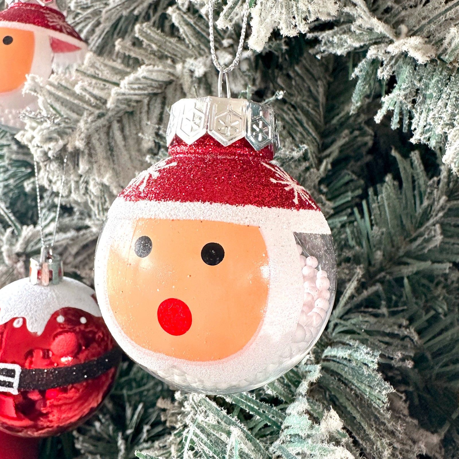 9pcs Christmas balls, Christmas tree decorations, shatterproof birthday view 4