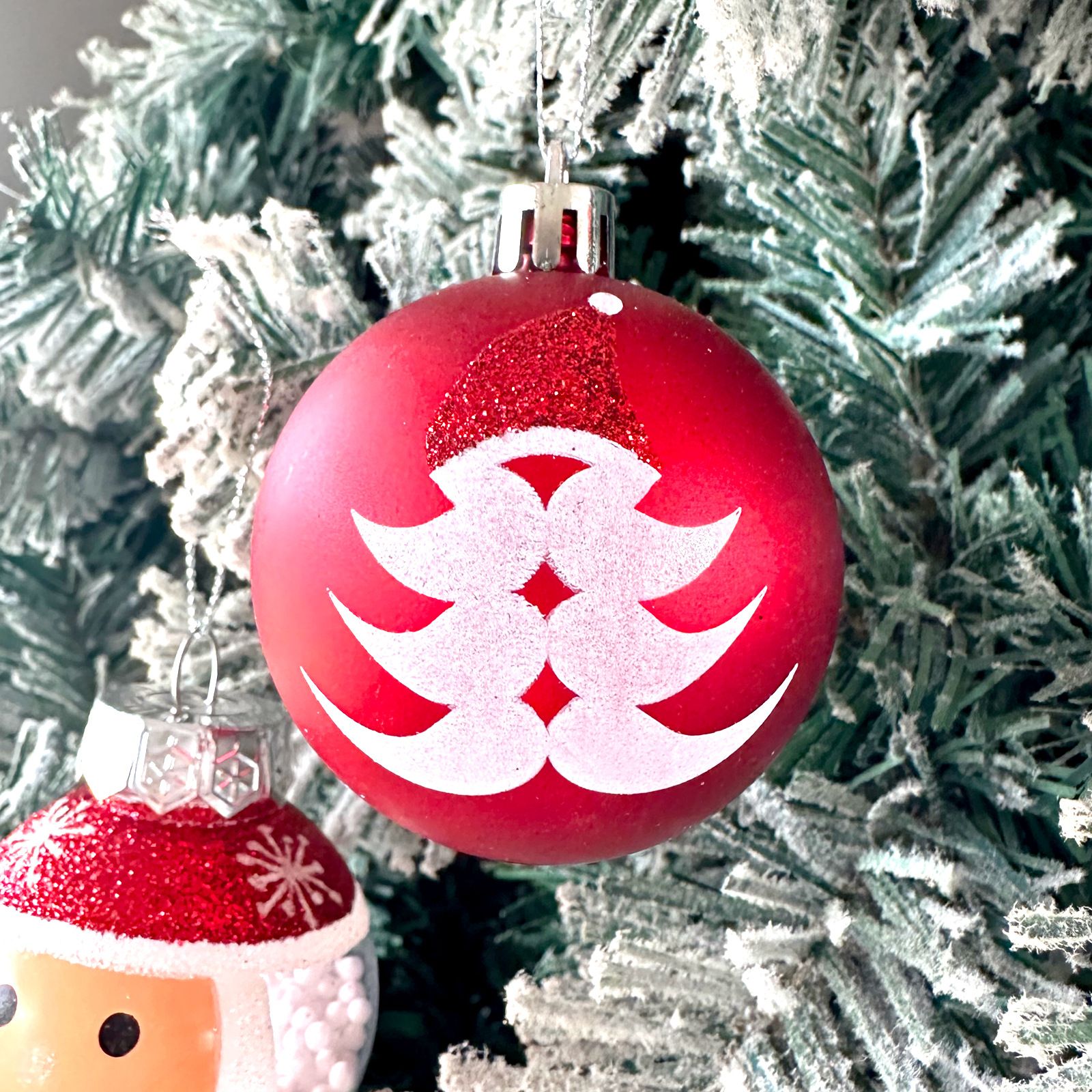 9pcs Christmas balls, Christmas tree decorations, shatterproof birthday view 5