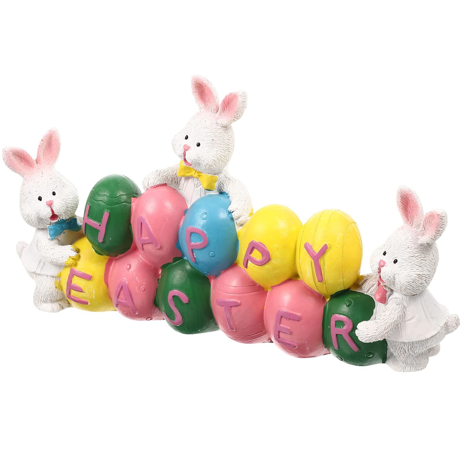 Hand drawn Easter egg bunny centerpiece view 3