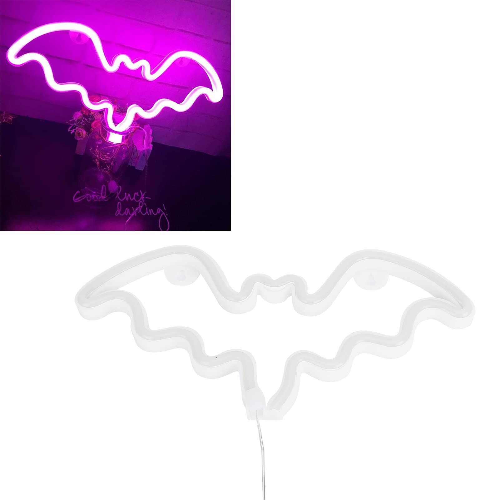 LED Neon Light for Holiday Party Decor - Bat Shape Design view 4