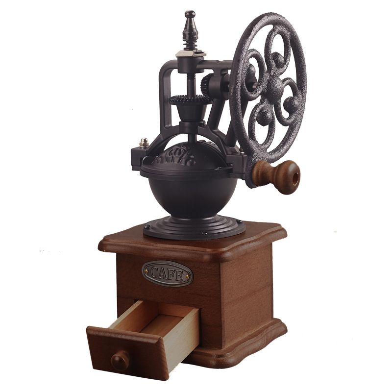 Wooden Coffee Bean Grinder Manual Coffee Grinder Roller