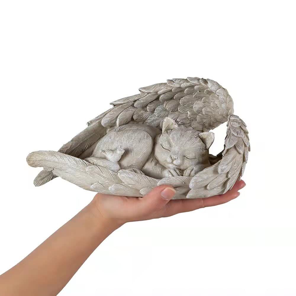Cat Angel Memorial Statue Commemorates Our Lost Fur Baby view 3