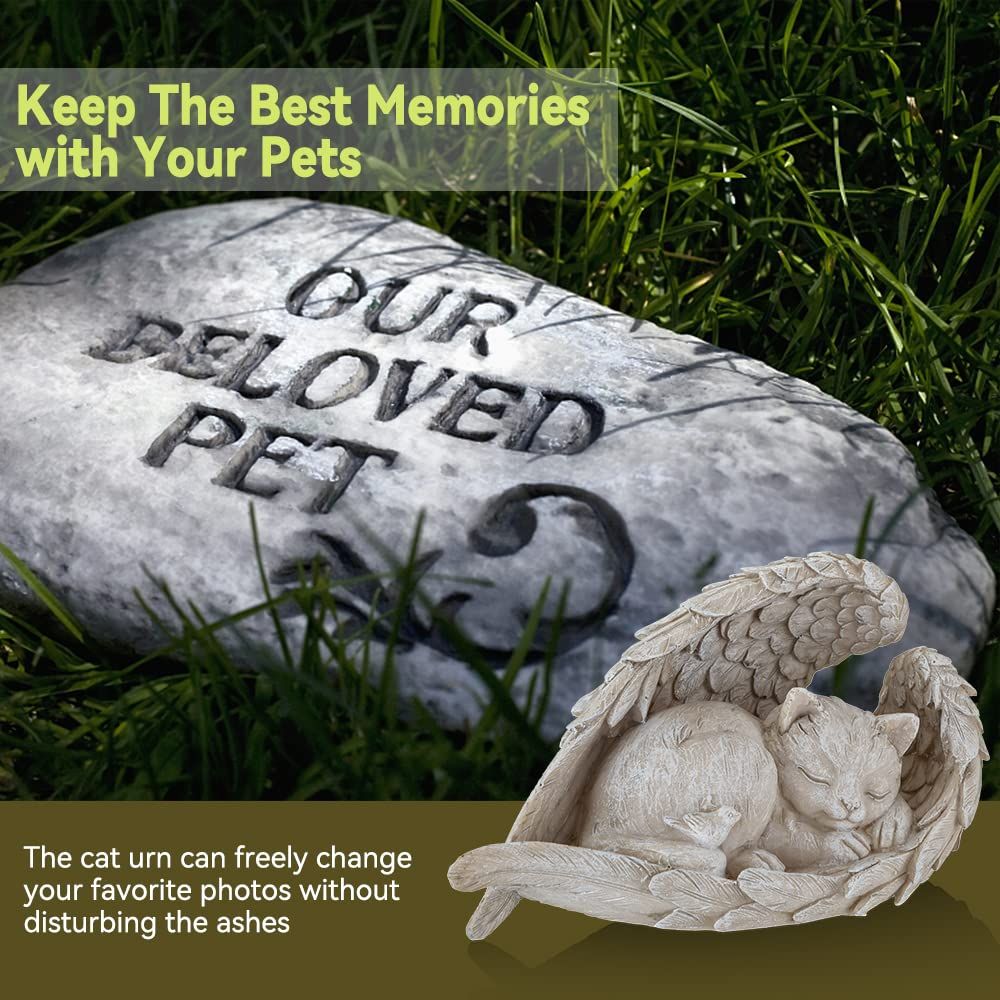 Cat Angel Memorial Statue Commemorates Our Lost Fur Baby view 5