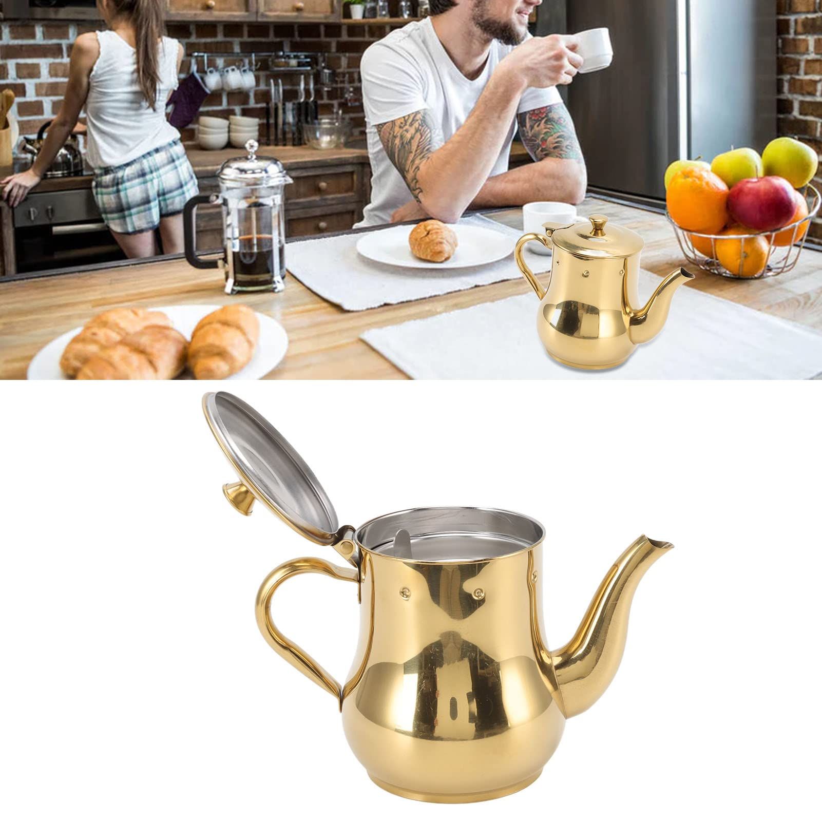 Stainless Steel Gooseneck Teapot Color Me Metal Gooseneck Tea Pot with Filter view 4
