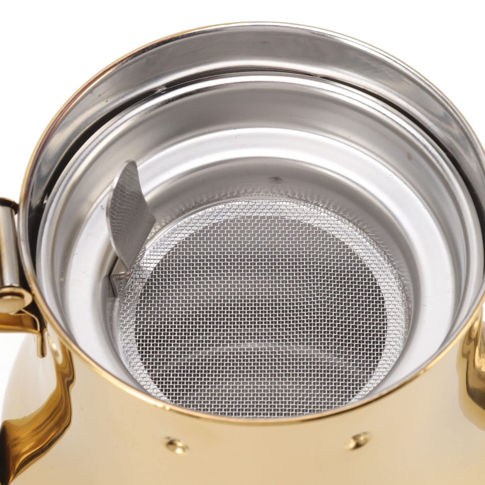 Stainless Steel Gooseneck Teapot Color Me Metal Gooseneck Tea Pot with Filter view 5
