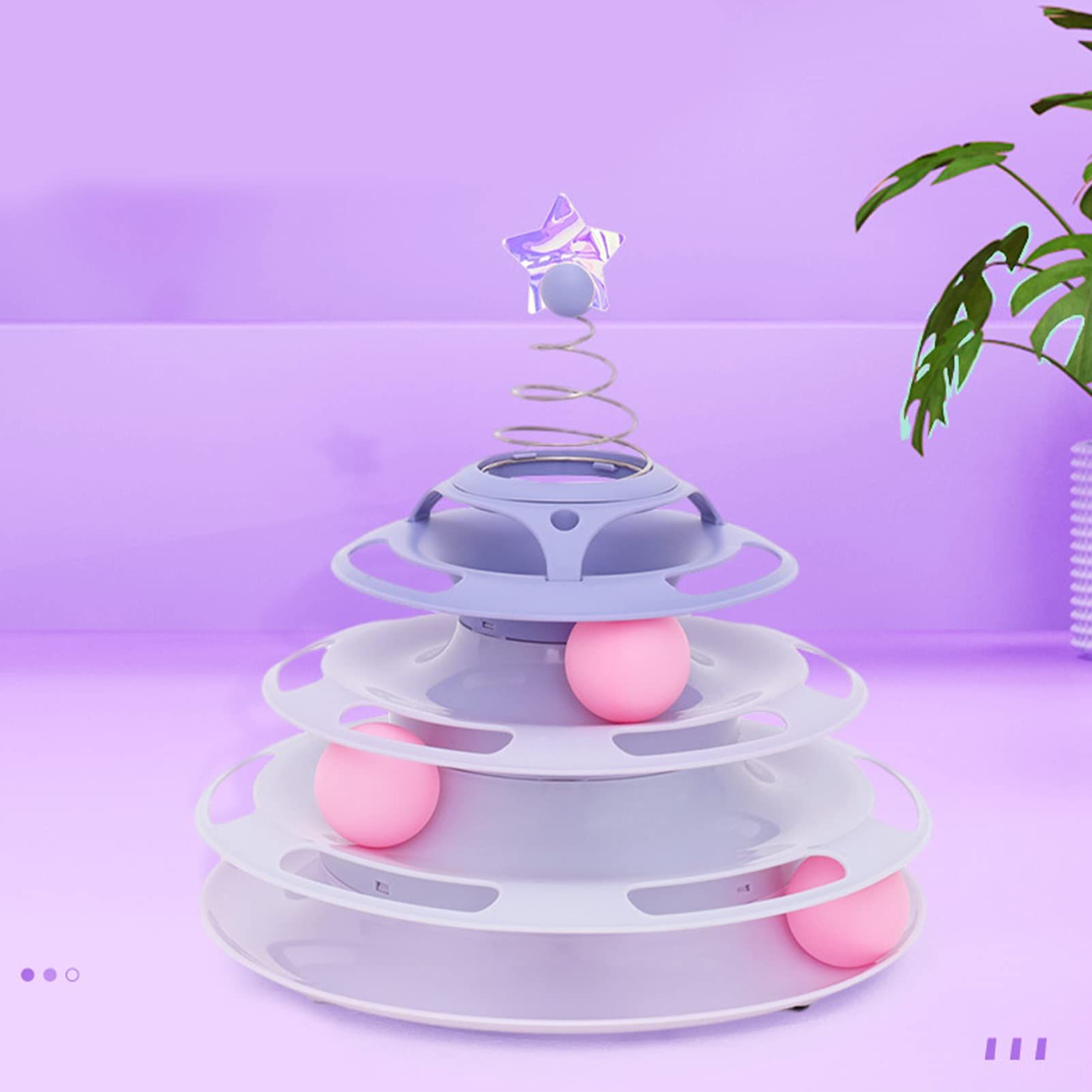 Three layer cat toy roller view 2