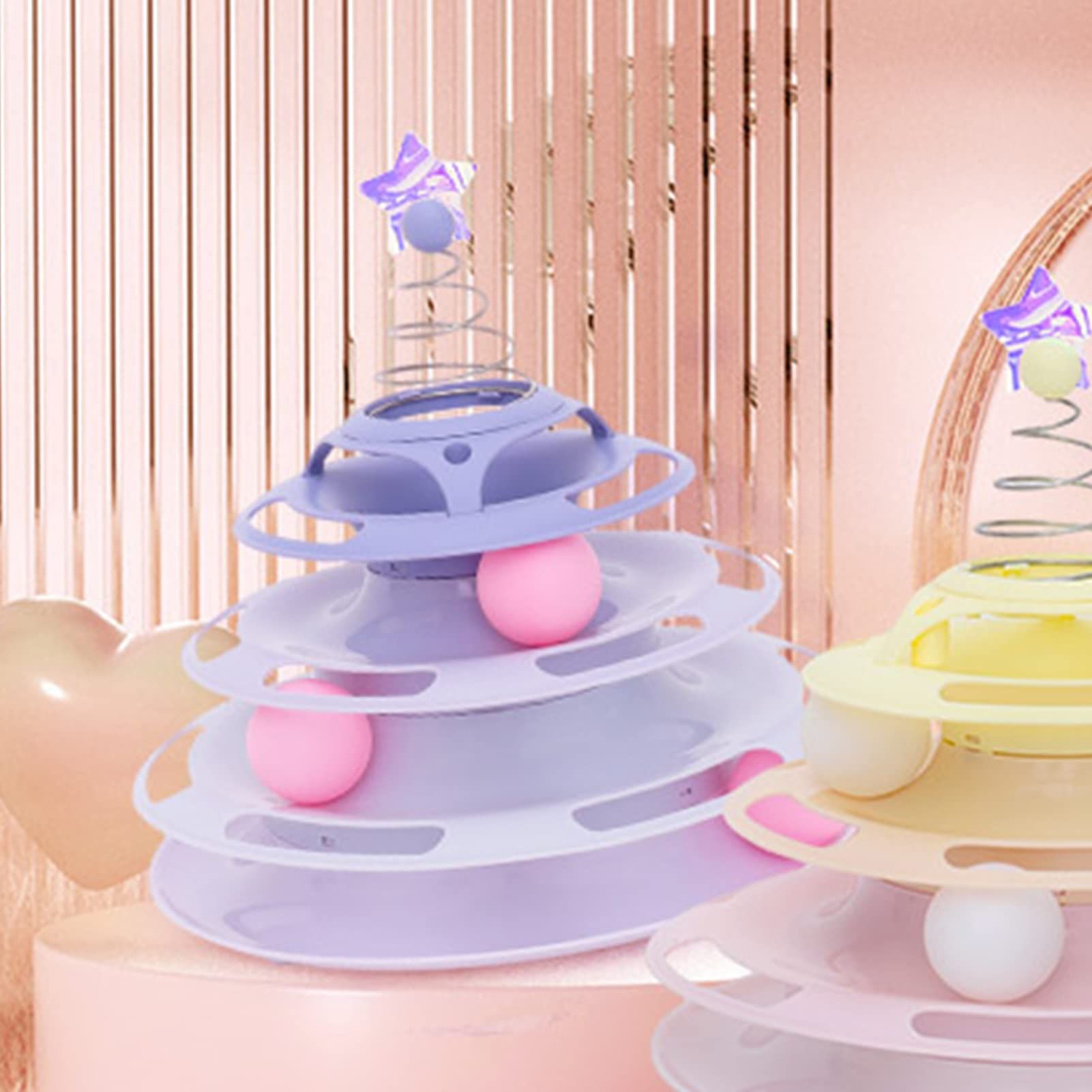Three layer cat toy roller view 3