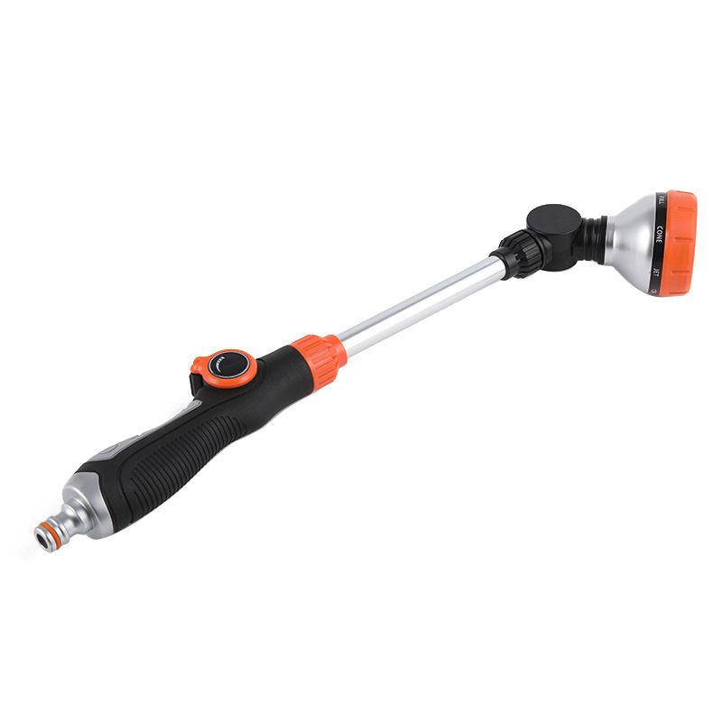 Heavy Duty Stainless Steel Sprayer Nozzle Wand with 8 Patterns Water Flow