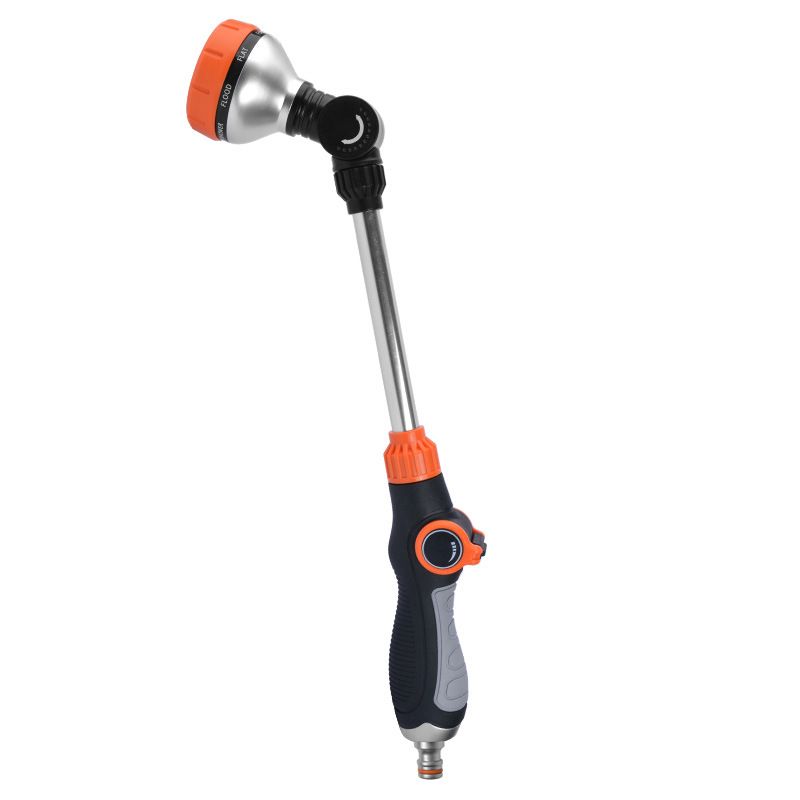 Heavy Duty Stainless Steel Sprayer Nozzle Wand with 8 Patterns Water Flow view 2