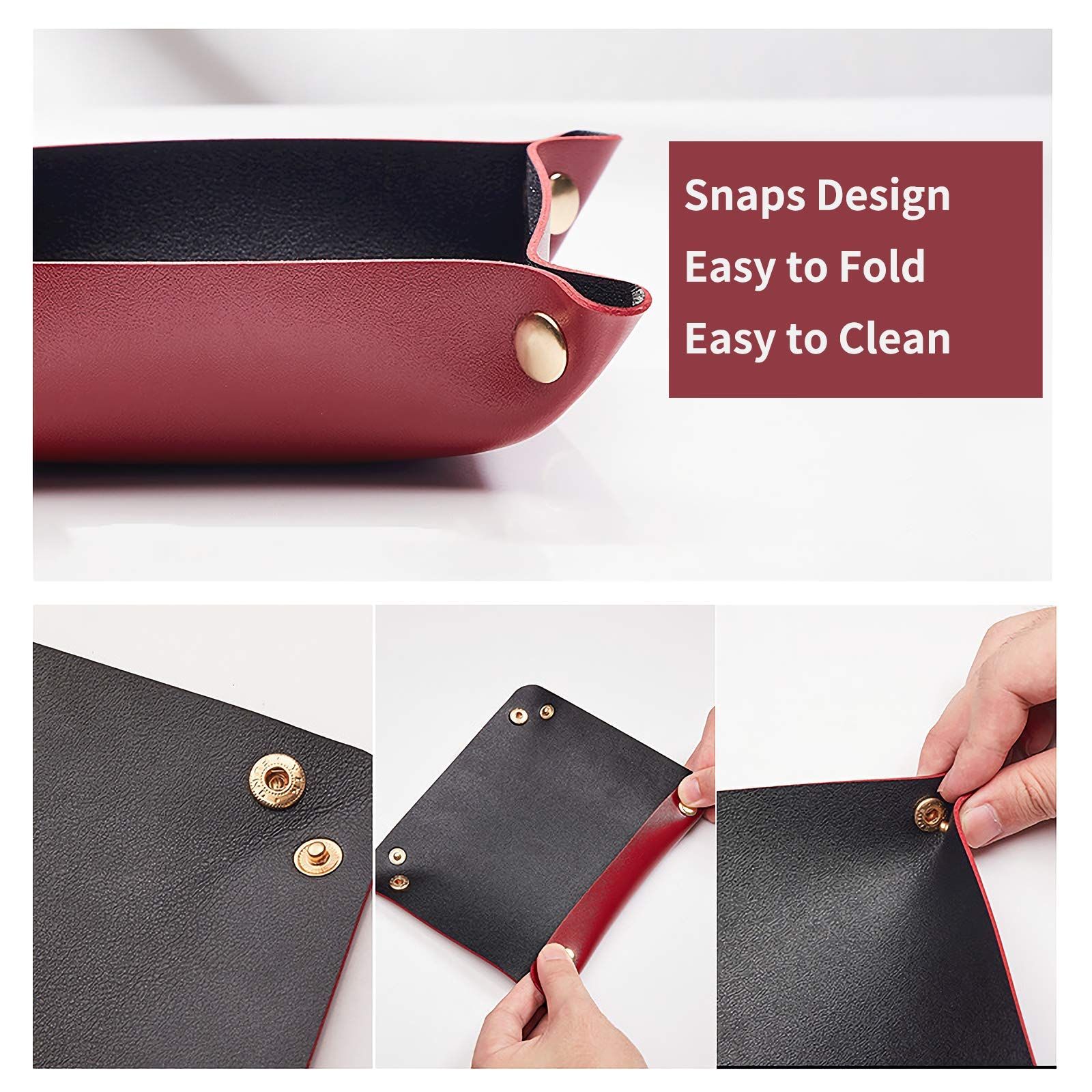 Leather Valet Tray for Men Women view 3