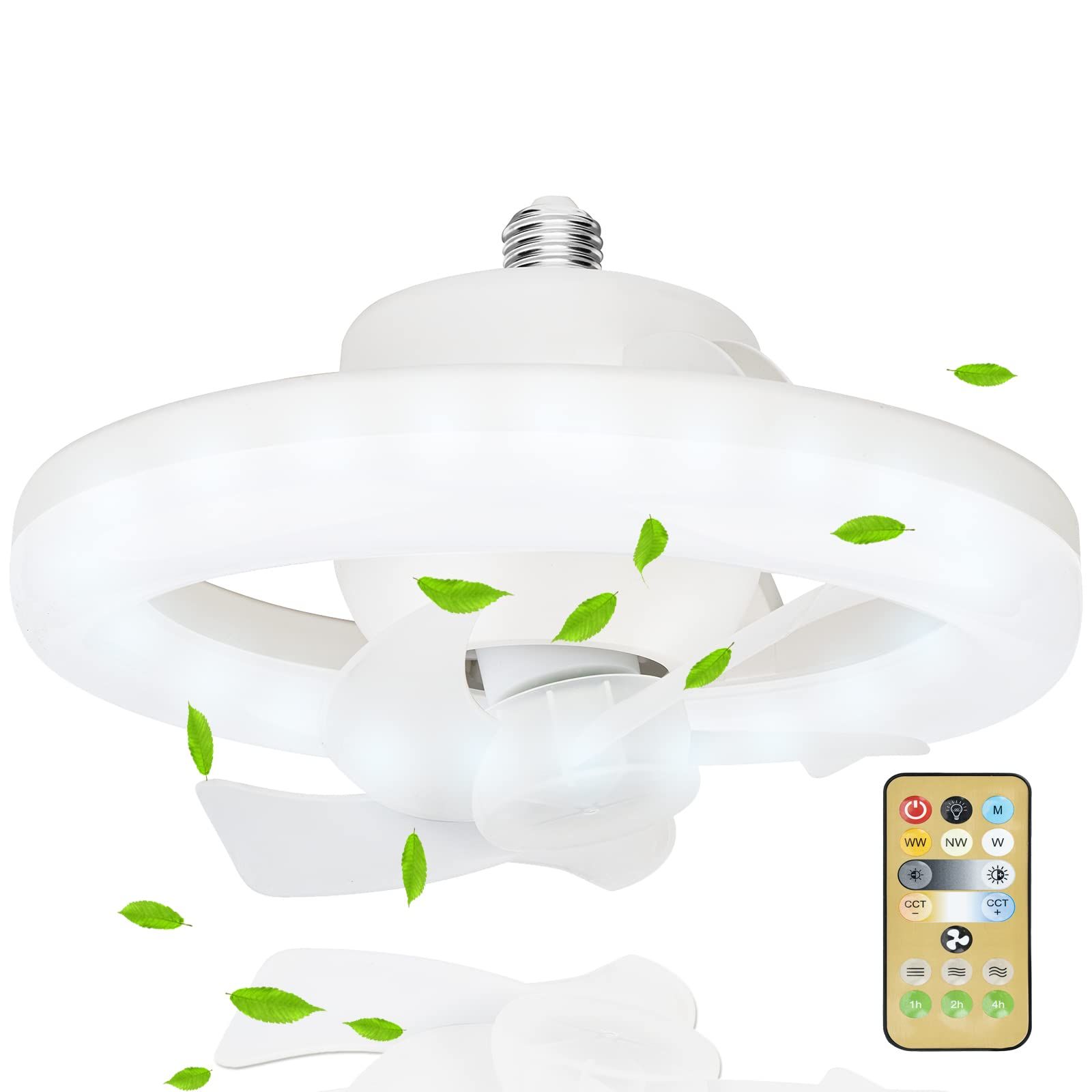 Mini mini ceiling fan bulb view 3