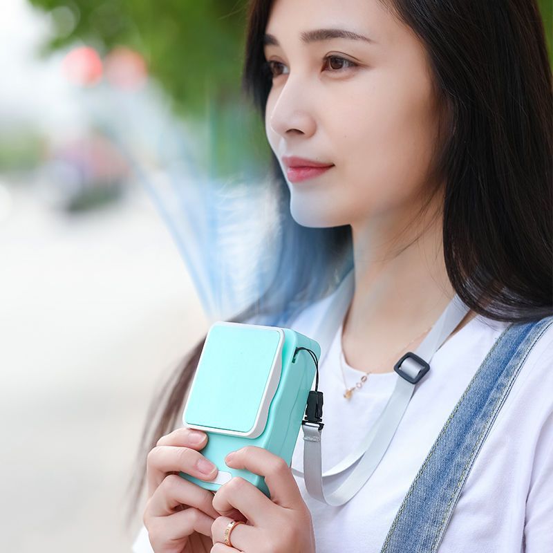 USB rechargeable handheld fan view 4