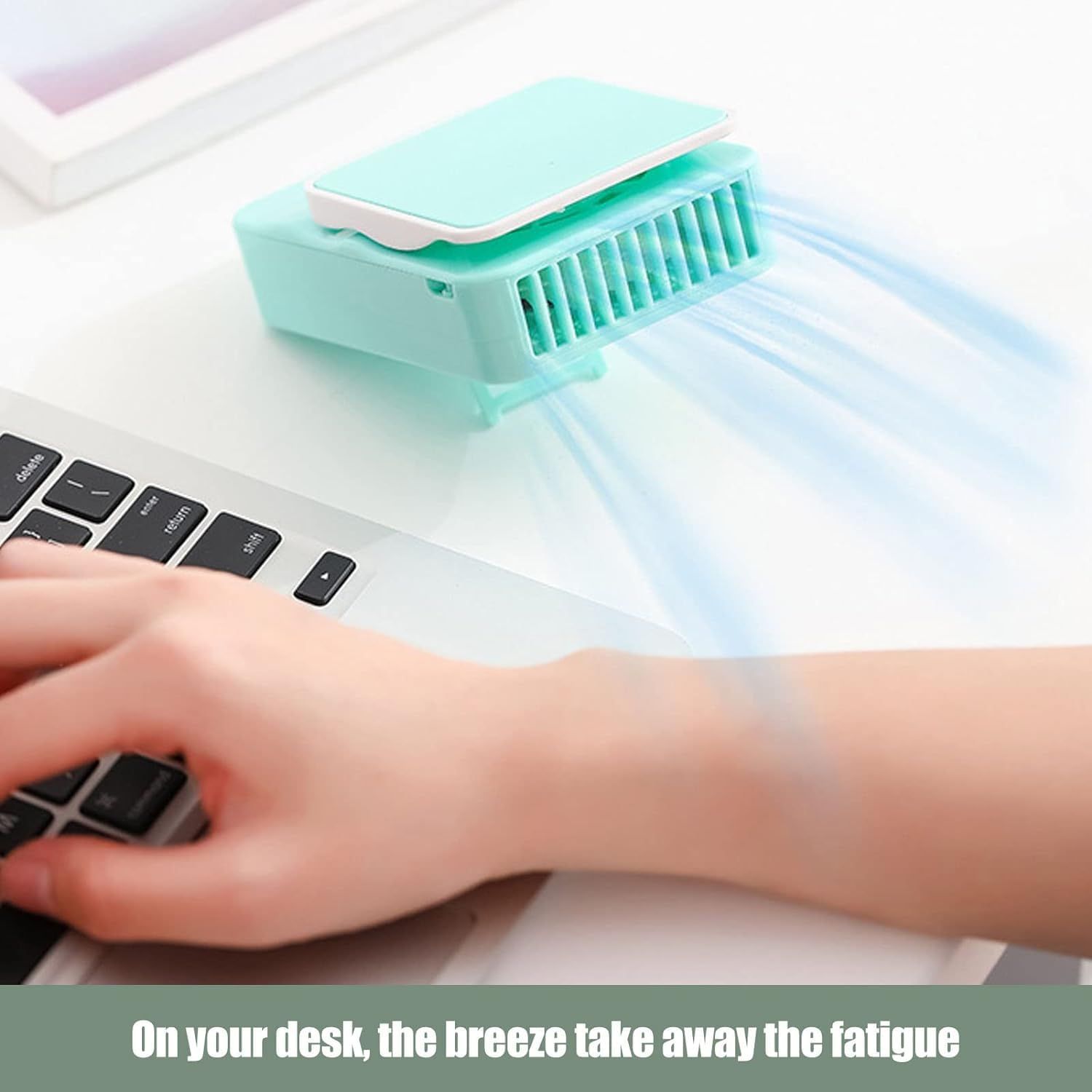 USB rechargeable handheld fan view 5