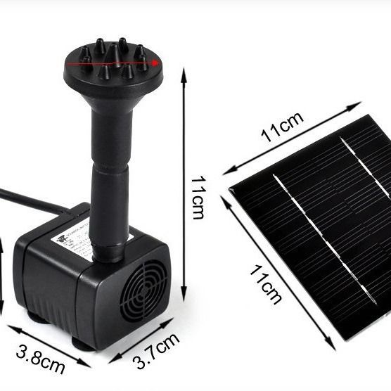 Solar Fountain Pump Kit with Independent Solar Panels view 2