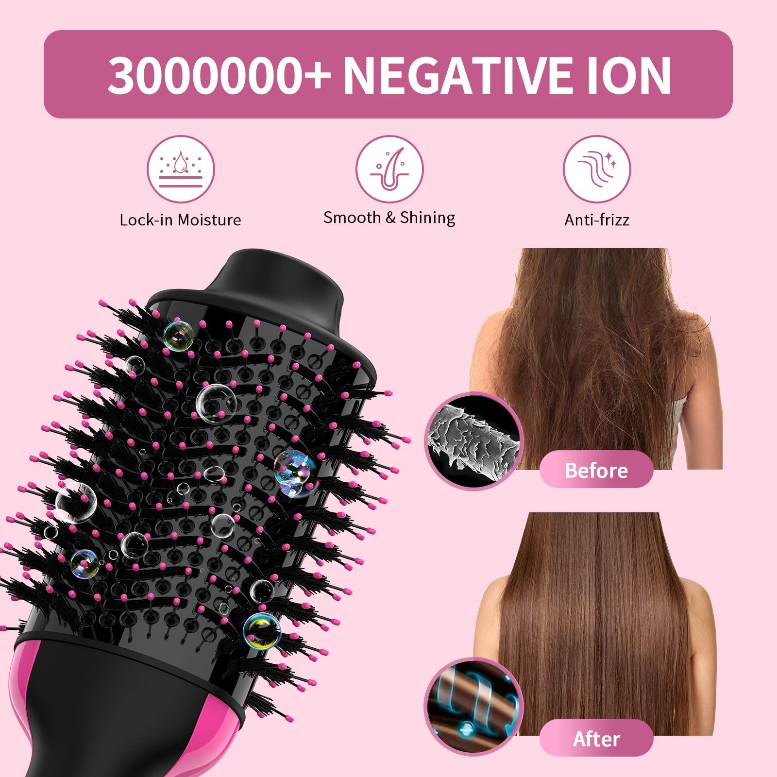 Hair Dryer Brush Blow Dryer Brush in One Upgraded Hair Dryer and Styler with view 5