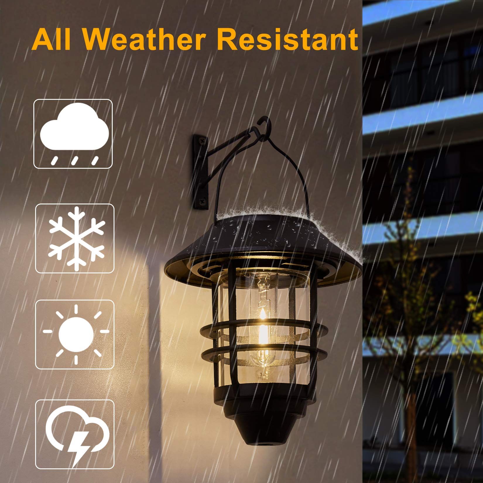 Hanging Wireless Solar Lantern view 2