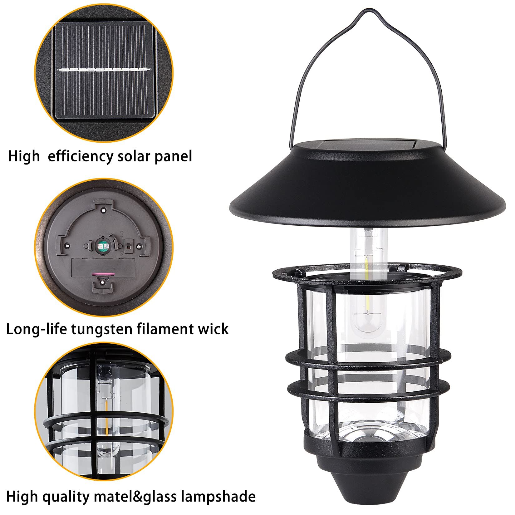 Hanging Wireless Solar Lantern view 4