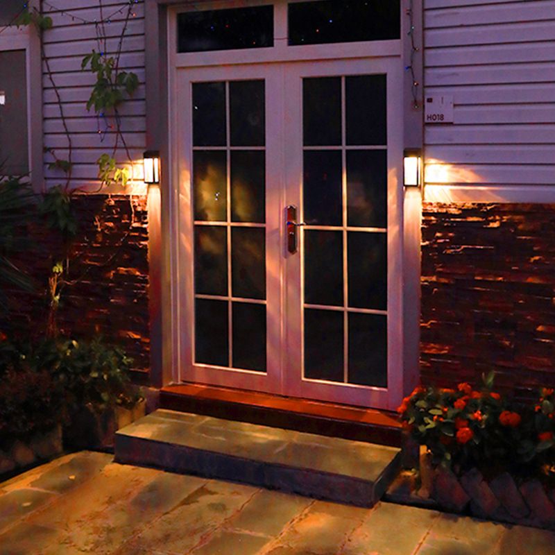 2pc Solar Fence Lights Solar Post Accent Light/Wall Light for Outdoor view 3