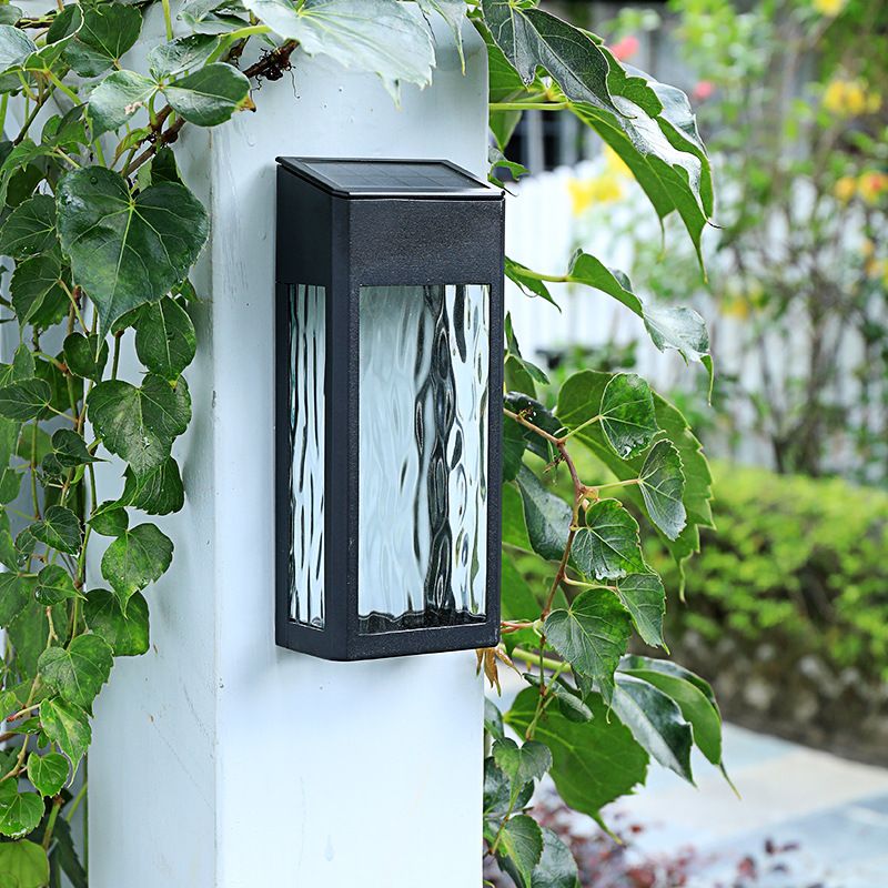 2pc Solar Fence Lights Solar Post Accent Light/Wall Light for Outdoor view 4