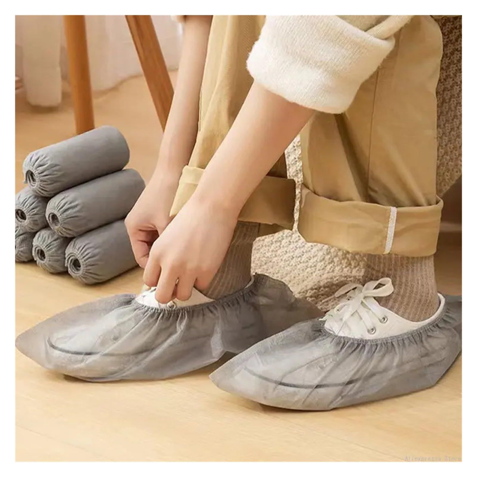 Non-Woven Shoe Cover Disposable Shoes Cover Boot Covers Non Slip Shoes Cover view 4