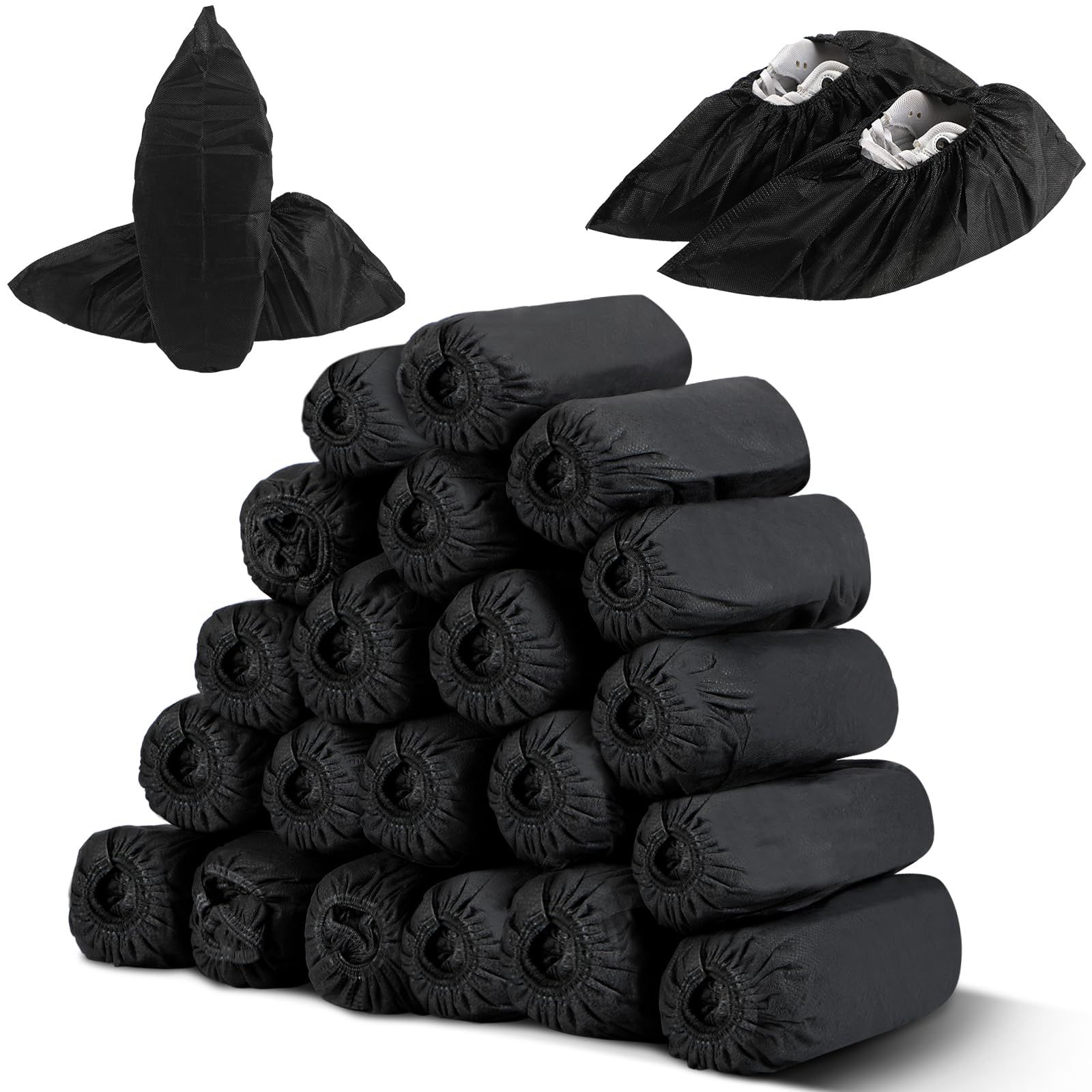 Disposable Shoe Covers Non Woven Stretchable Boot Covers Non Slip Durable view 2
