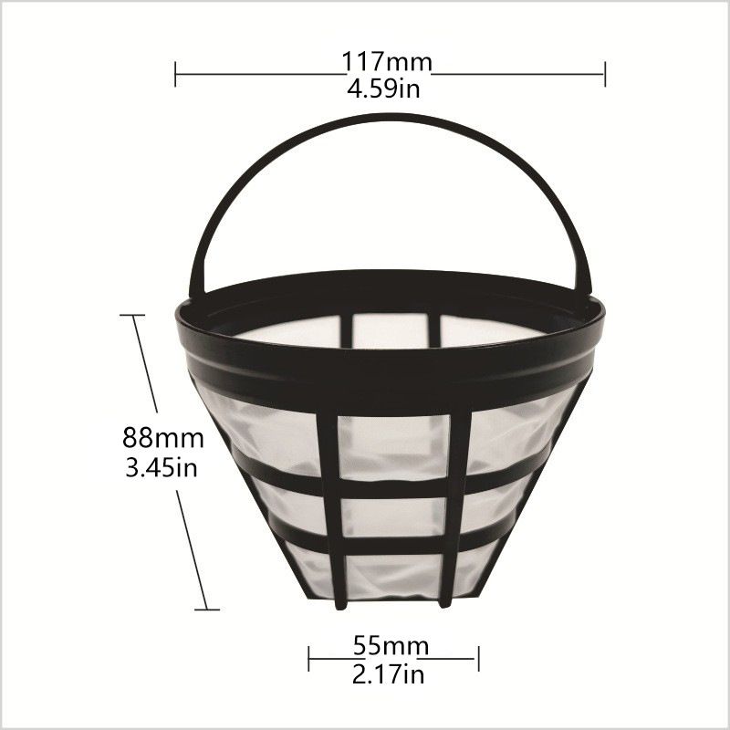 3pc Reusable Coffee Filter Basket for Most Coffee Makers Tea brewer view 2