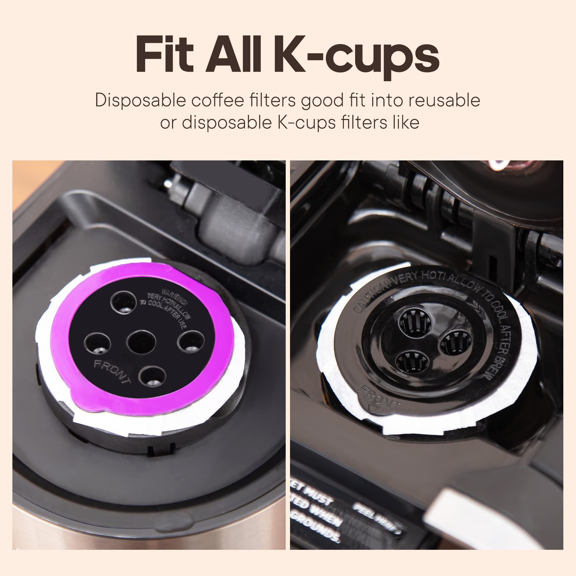 100pc Count Disposable Coffee Paper Filters view 2