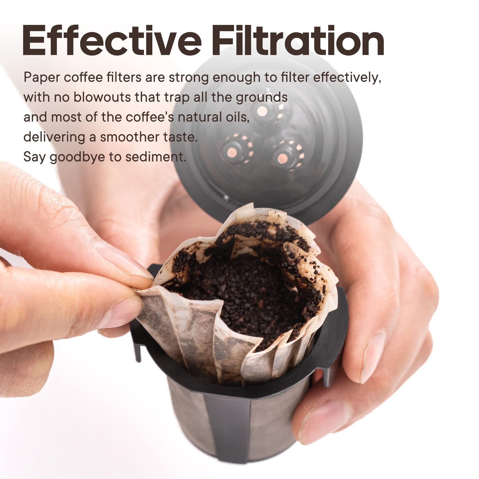 100pc Count Disposable Coffee Paper Filters view 3