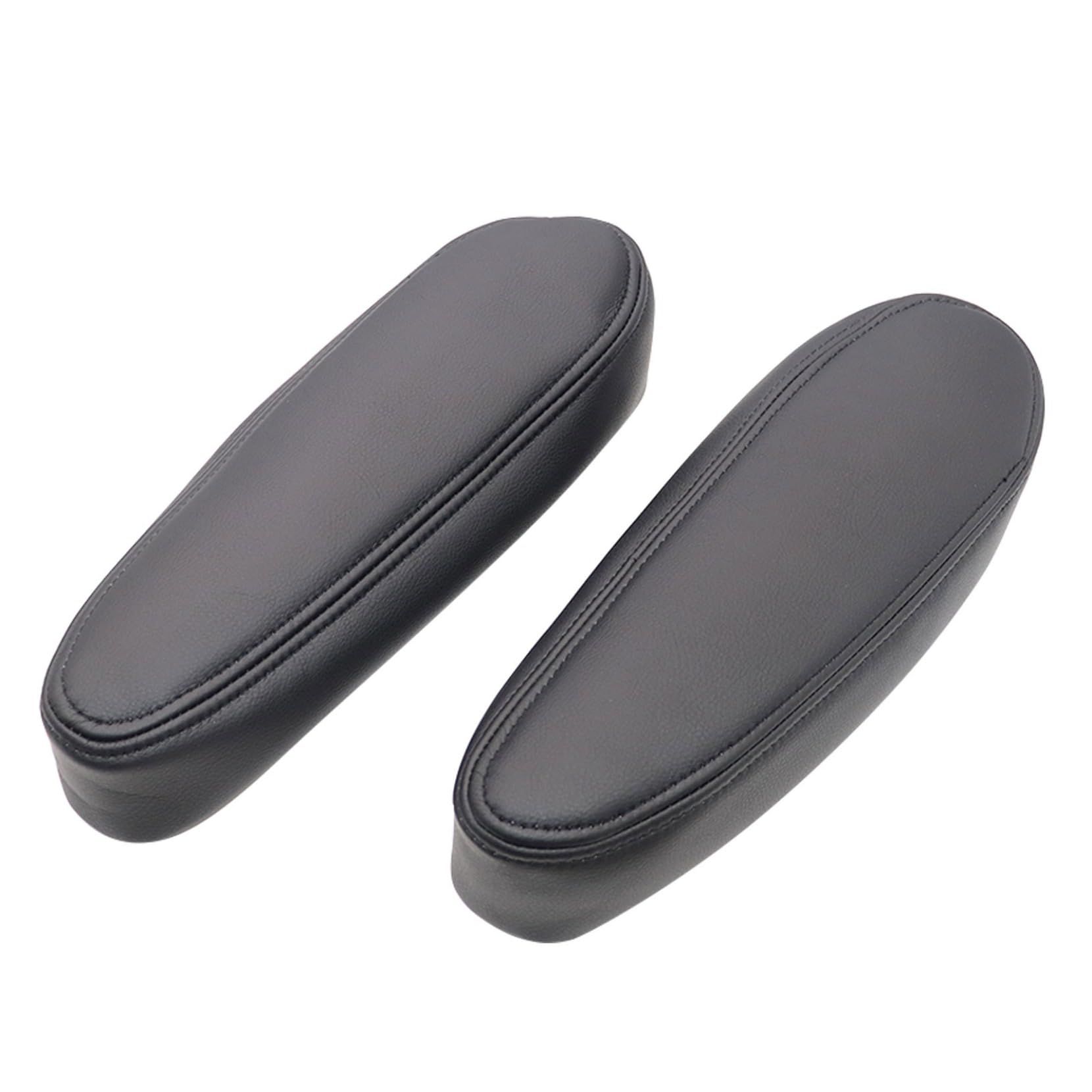 2pc Leather Driver & Passenger Side Replacement Armrest Cover Compatible with