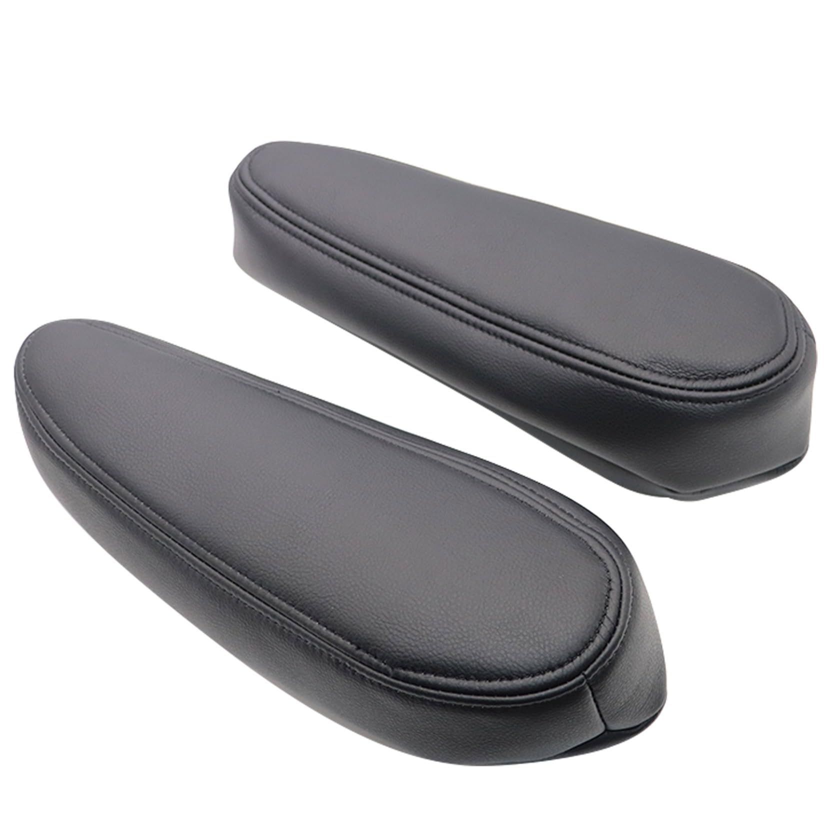 2pc Leather Driver & Passenger Side Replacement Armrest Cover Compatible with view 3