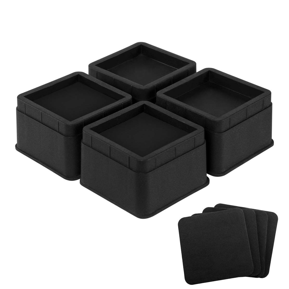 4pc Bed Risers inch Heavy Duty Furniture Risers for Sofas Table Couch Lift view 5