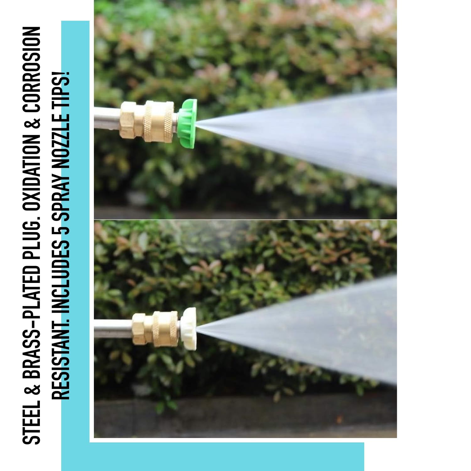 5pc DIRECT Pressure Washer Spray Nozzle Tips Pack Multiple Degrees view 3